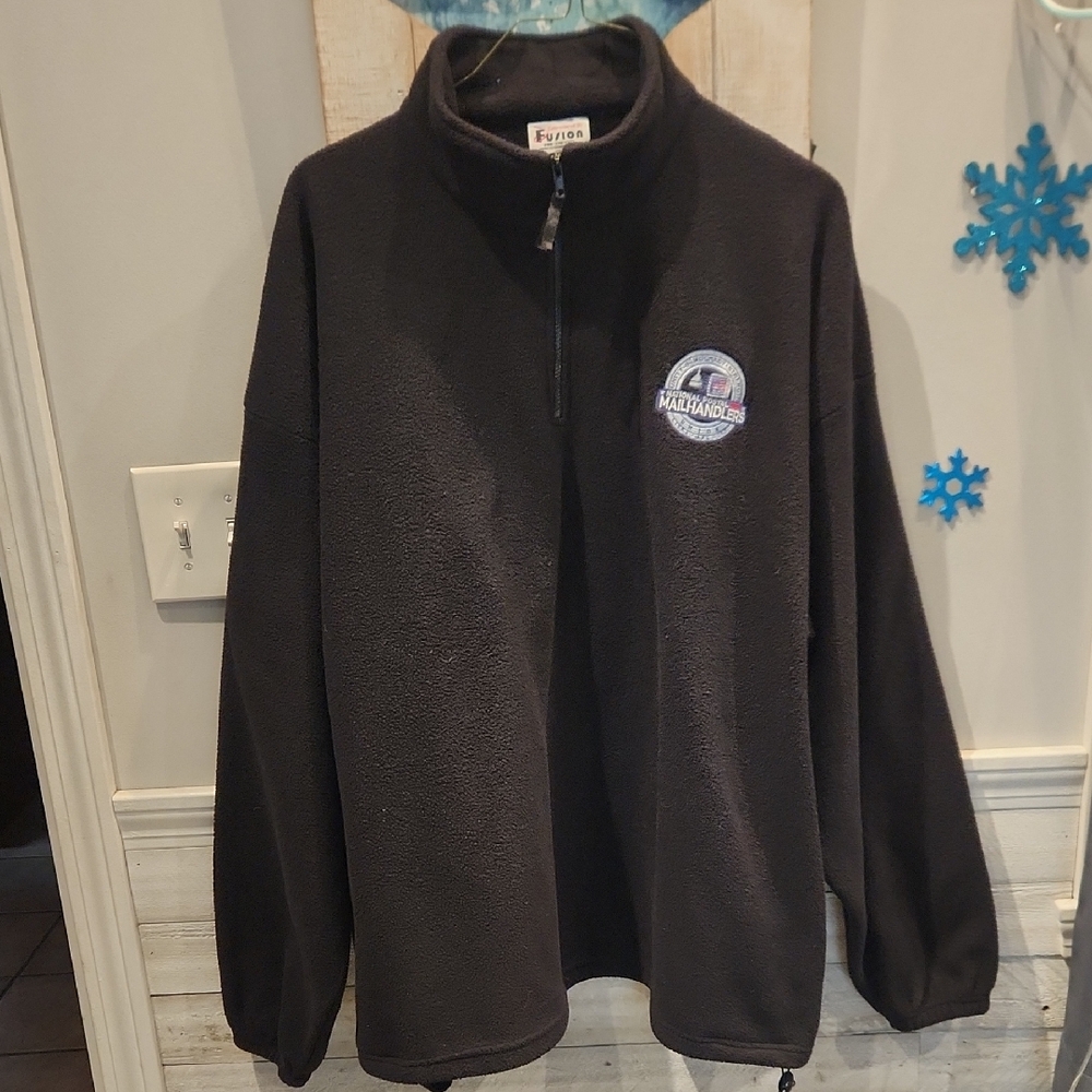 EUC Fusion National Postal Mailhandlers Union Men's Sz XXXL Fleece Pullover